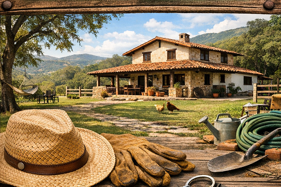 Cuidar casa de campo